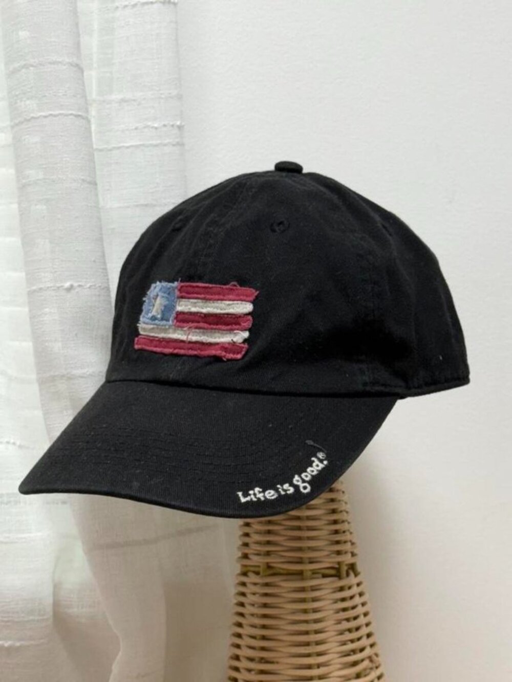 Life is Good American Flag Hat frayed 🇺🇸